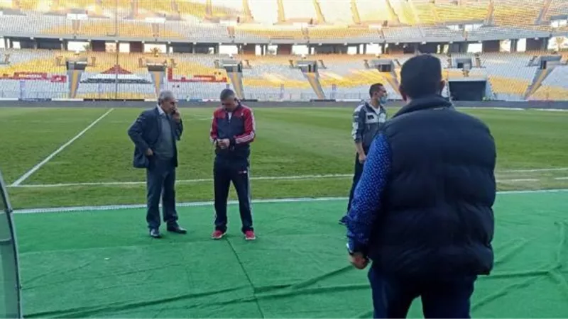 شاهد.. أرضية ستاد برج العرب ”جاهزة” لاحتضان نهائي الكأس
