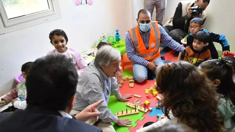 من أمام معبر رفح.. رسائل قوية لـ الأمين العام للأمم المتحدة تضامنًا مع الشعب الفلسطيني