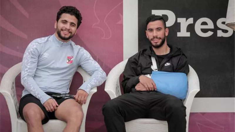 ناصر ماهر يظهر على هامش مران الأهلي