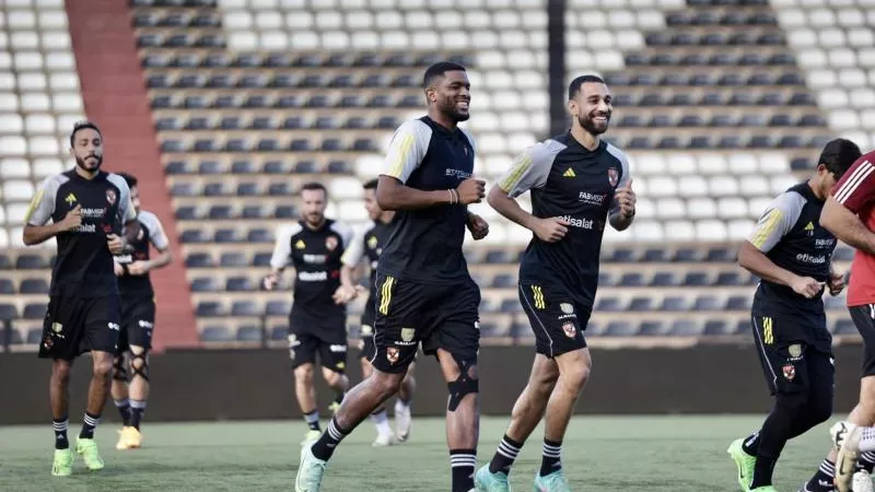 تفاصيل التدريب الأول للأهلي في الكونغو استعدادا لمواجهة مازيمبي..صور