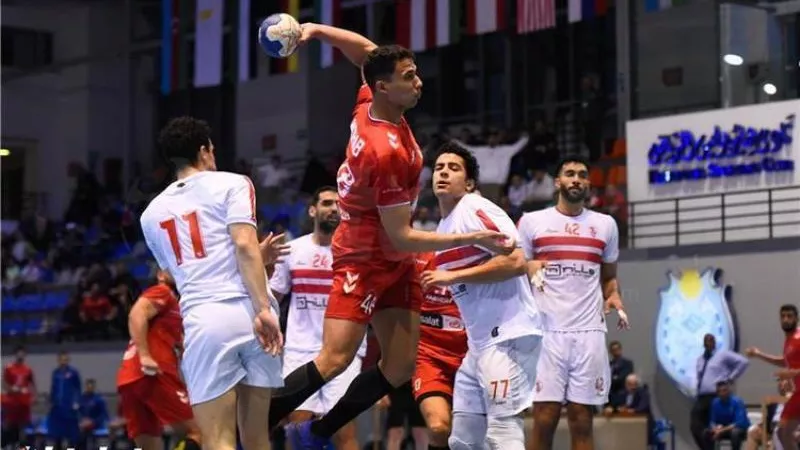 الترجي يتقدم علي الزمالك 16-11 في الشوط الأول بنهائى الكؤوس الأفريقية لكرة اليد