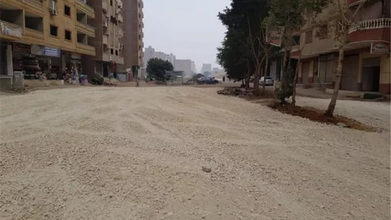 محافظة الجيزة أعمال رصف وتوسعة الشوارع البديلة لشارع الهرم