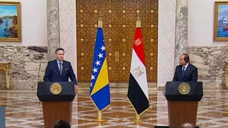 نص كلمة الرئيس السيسي في المؤتمر الصحفي مع رئيس مجلس رئاسة البوسنة والهرسك