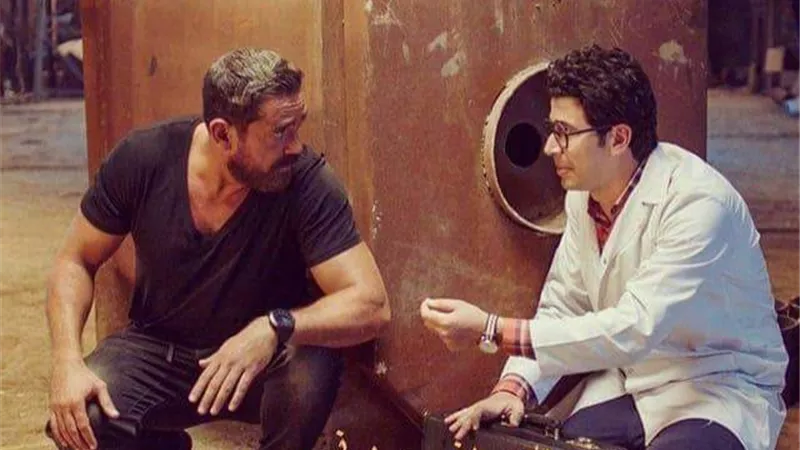 محمد أنور برفقة أمير كرارة من كواليس ”اسعاف يونس”: باشا مصر