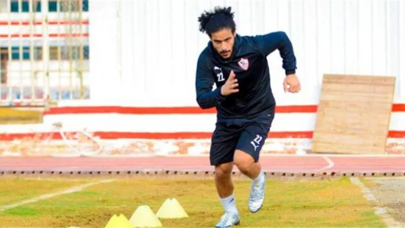 تدريبات تأهيلية لعبد الله جمعة في مران الزمالك