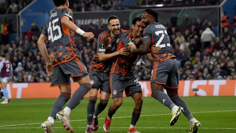 موعد مباراة أولمبياكوس وأستون فيلا في دوري المؤتمر الأوروبي