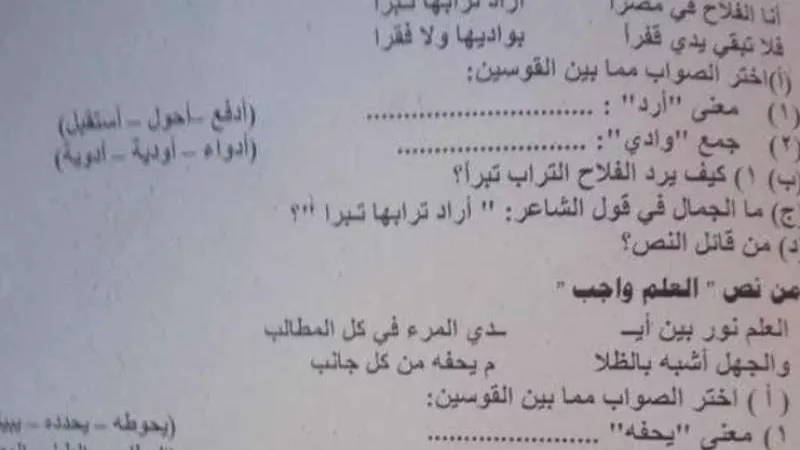 من جروبات الغش شاومينج.. تسريب امتحانات الصف الثاني الإعدادي 2024