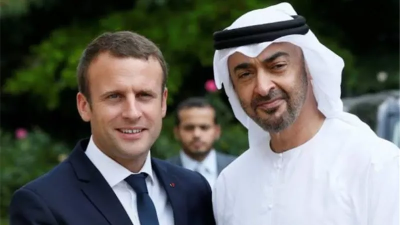 ولي عهد أبو ظبي والرئيس الفرنسي يدعمان مبادرة مصر لحل الأزمة في ليبيا