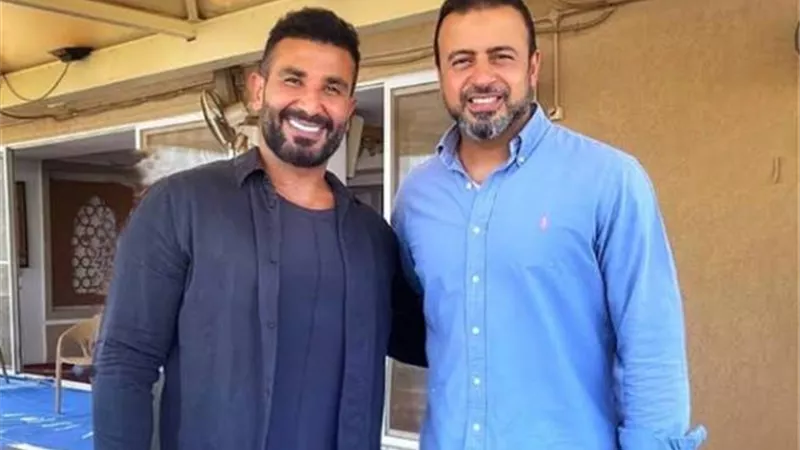 أحمد سعد يعلق على صورته مع مصطفى حسني :الجنة والنار اجتمعوا