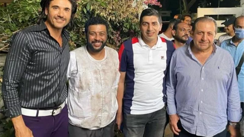 بالصورة.. أحمد عز يودع لوكيشن تصوير ”الجريمة”