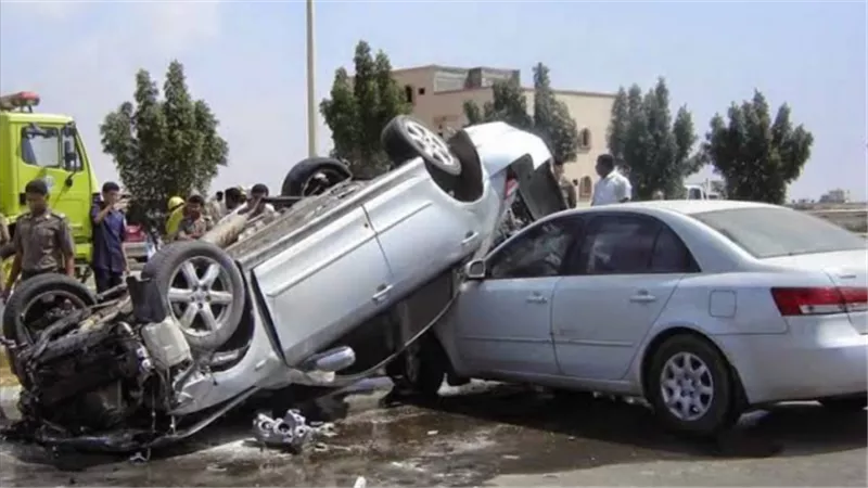 الإحصاء : ارتفاع حوادث السيارات بالطرق لنحو 10 ألاف حادثة خلال 2019