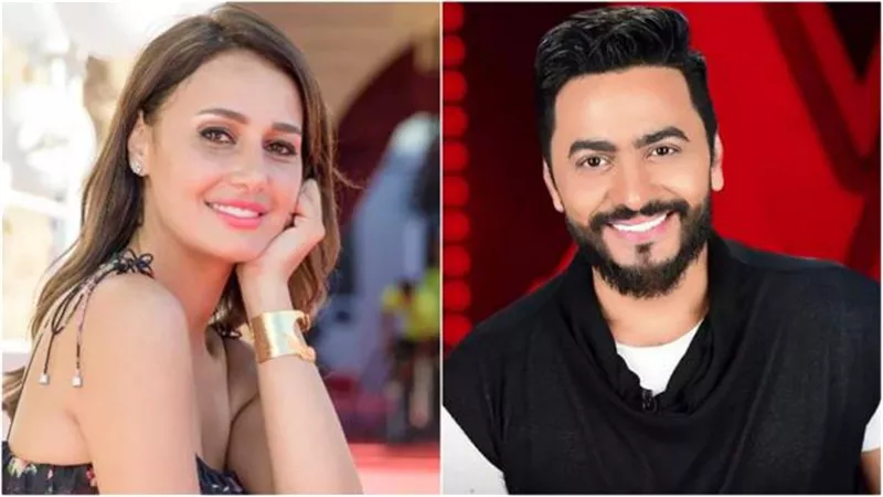رد قاسي من تامر حسني على حلا شيحة :تقاضيتي أجر كبير ولا هو بالنسبالك الحرام  إننا ننزل الكليب على اليوتيوب