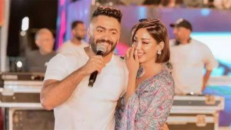 رجعوا تاني.. بسمة بوسيل تعلن عودتها لـ تامر حسني وتعلق: أنا وتيمو