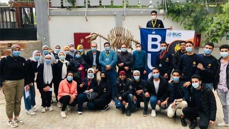 بالصور .. جامعة بدر تنظم رحلة تعليمية لطلاب كلية الطب البيطرى فى المتحف الجيولوجى