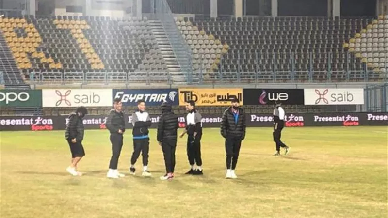 الزمالك يعاين أرضية استاد ”بتروسبورت”