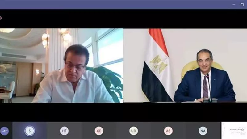 خطة التعليم العالي والاتصالات لتنفيذ منظومة الامتحانات الإلكترونية وميكنة المستشفيات الجامعية ورقمنة الجامعات