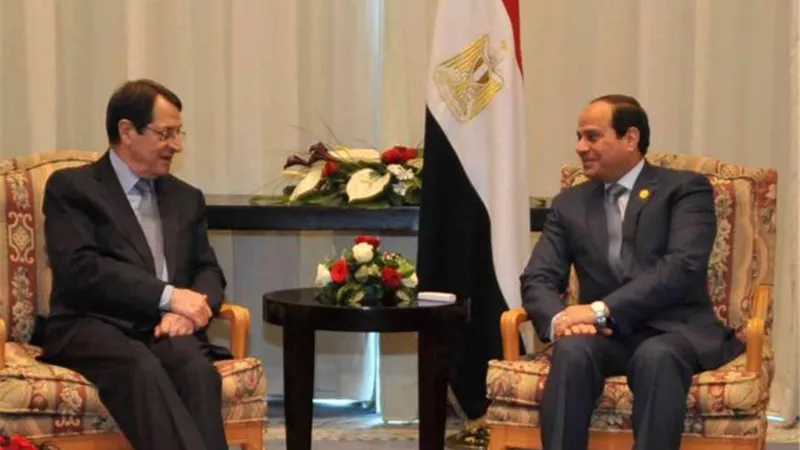 السيسى يبحث مع نظيره القبرصى القضايا الاقليمية في شرق المتوسط
