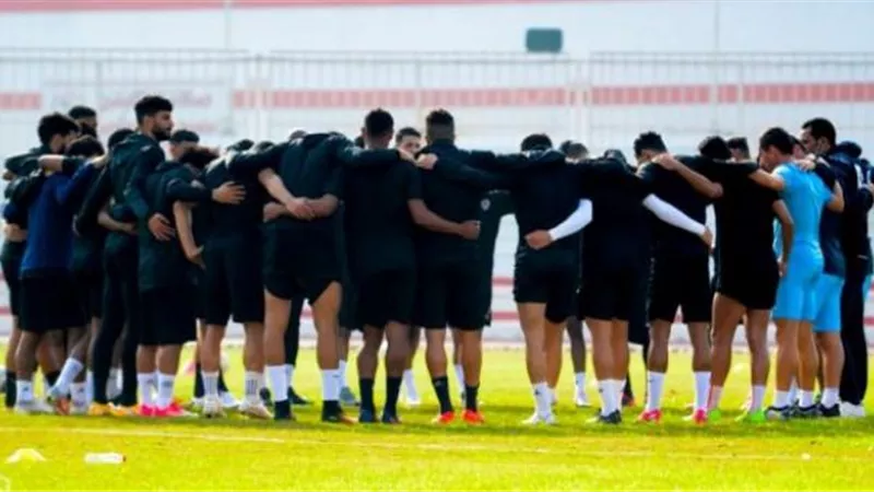 فقرة تدريبية خفيفة للاعبي الزمالك في مران اليوم