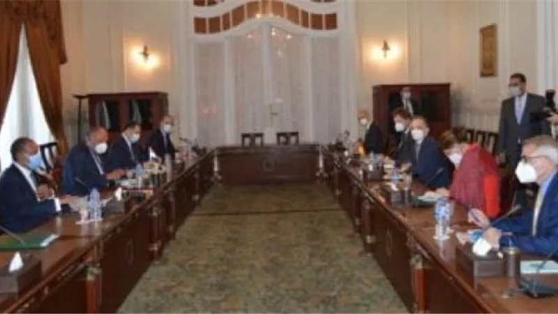 كواليس مباحثات شكرى مع نظيره الألمانى