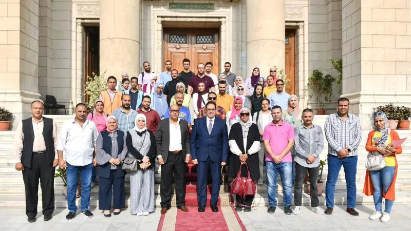 جامعة القاهرة تطلق قافلة تنموية شاملة لقرية الودي بالجيزة (صور)