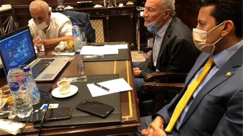 بالفيديو كونفراس .. اجتماع ببن وزيرا الرياضة والصحه مع وفود مونديال اليد