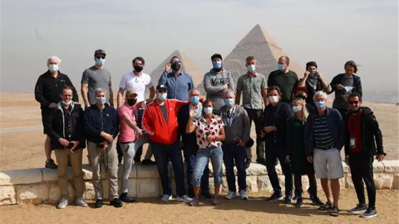 مونديال اليد.. 150 إعلاميا اجنبيا يزورن أهرامات الجيزة وسعادة كبيرة بالحضارة المصرية