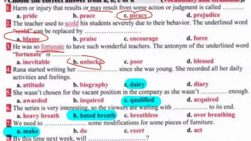 الثانوية العامة 2024.. بالإجابات امتحان الإنجليزي في جميع السنوات السابقة