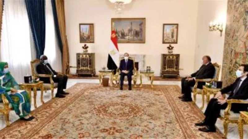 تفاصيل لقاء السيسي مع رئيس مفوضية الاتحاد الأفريقى