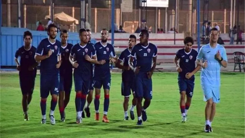 تدريبات تأهيلية للاعبي الزمالك استعدادا للاتحاد السكندري