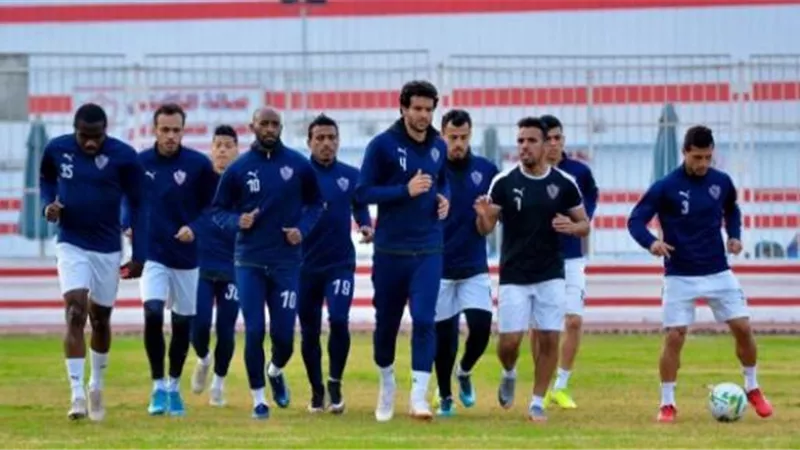 تدريبات استشفائية للاعبي الزمالك المشاركين في مباراة الإسماعيلي