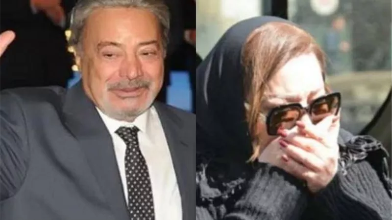 ”الوداع الأخير”.. بدموع وكلمات مؤثرة نهال عنبر تلقى النظرة الأخيرة على يوسف شعبان
