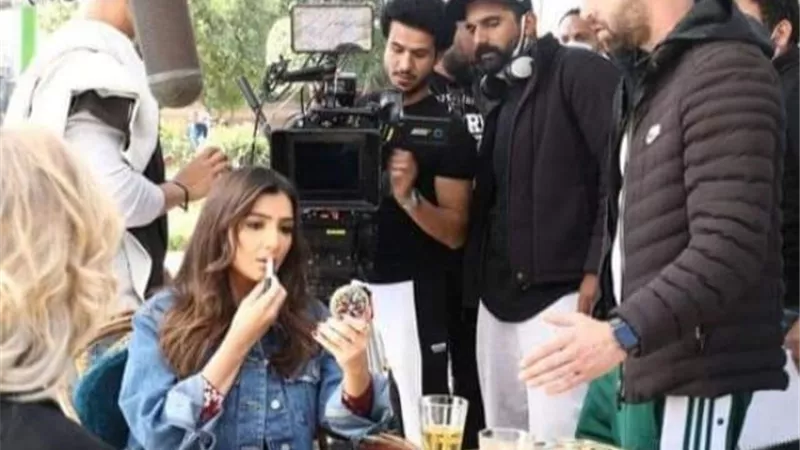 مي عمر تبدأ تصوير أول مشاهد فيلم ”تحت تهديد السلاح”