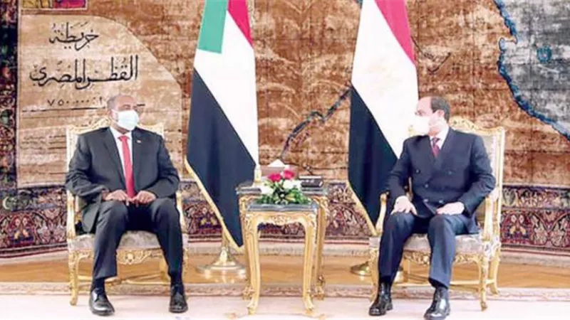 بدء اللقاء الثنائي بين السيسي والبرهان