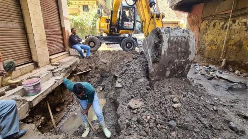 بعد حدوث هبوط أرضي.. الجيزة تكشف حقيقة كسر خط غاز بالعمرانية
