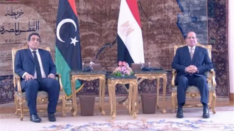 يكشفها المجلس الرئاسي الليبي..تفاصيل لقاء السيسي والمنفي