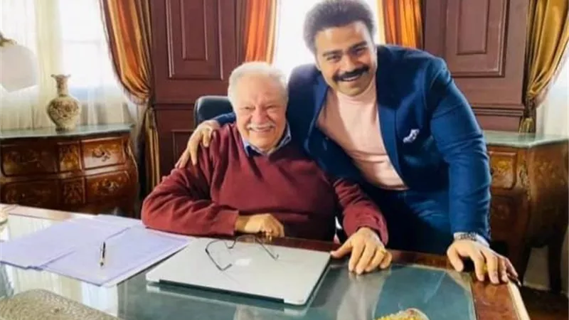 إسلام إبراهيم مع يحيي الفخراني من كواليس ”نجيب زاهي زركش”: العشق