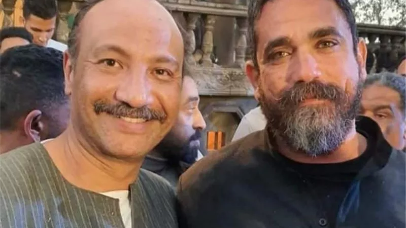 أحمد فهيم وأمير كرارة في كواليس تصوير مسلسل ”نسل الأغراب”