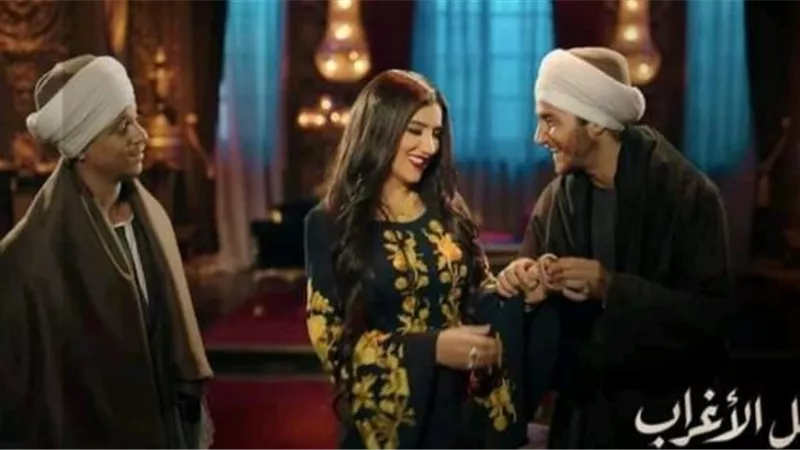 مي عمر وأحمد مالك وداش في كواليس تصوير مسلسل ”نسل الأغراب”
