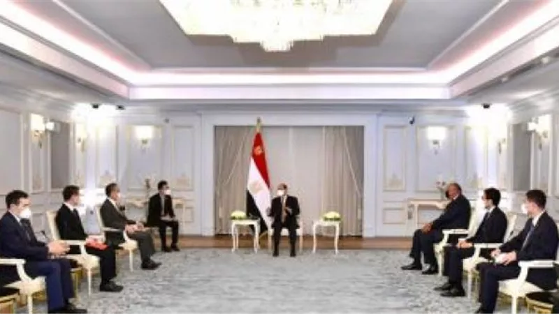 السيسي يتلقى رسالة شفهية من الرئيس الصينى