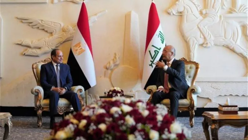 السيسى يهنئ برهم صالح بعيد الأضحى المبارك
