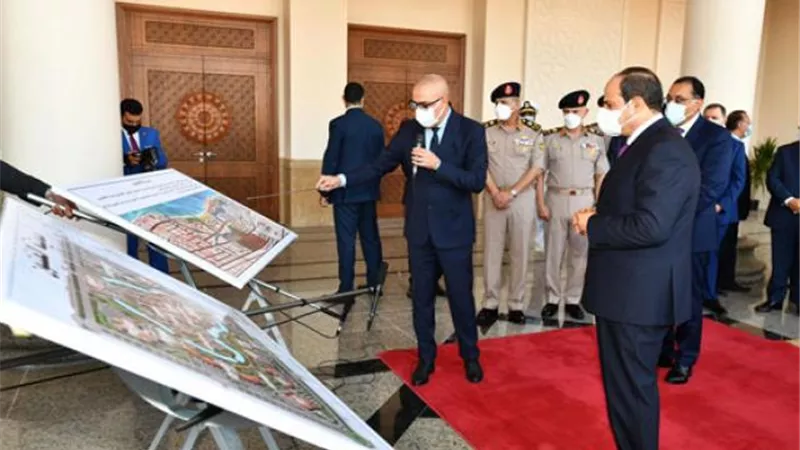 السيسي يتابع الموقف التنفيذى لمدينة الفنون فى ”العلمين الجديدة”