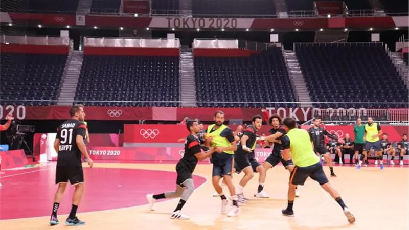 مران قوي لمنتخب اليد استعداداً لمواجهة البرتغال في أولمبياد طوكيو