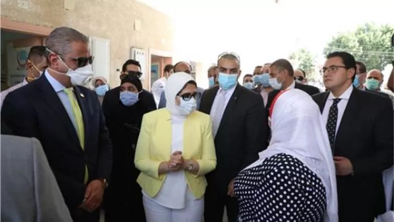 وزيرة الصحة تتفقد وحدة صحة ”جرفس” بالفيوم