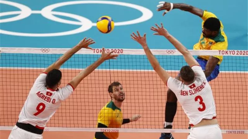 فوز البرازيل على تونس وإيطاليا على كندا في منافسات الكرة الطائرة بالأولمبياد