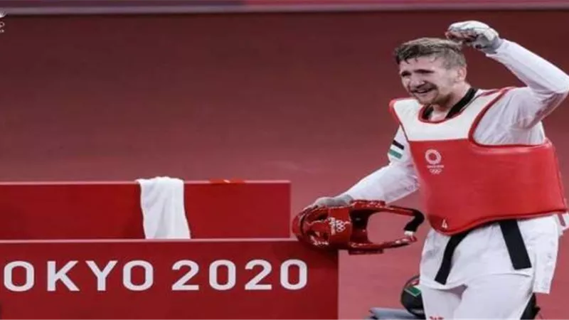 الأردني الشرباتي يحصد فضية التايكوندو في طوكيو