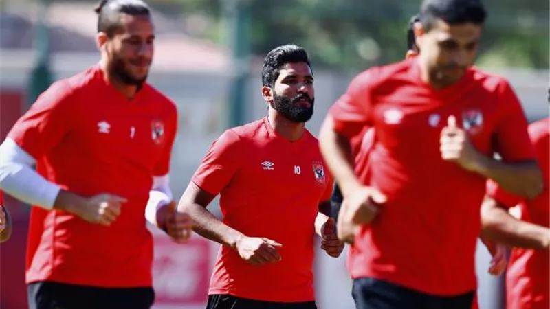 بعد غياب طول.. صالح جمعة يظهر للمره الأولي في التدريبات الجماعية