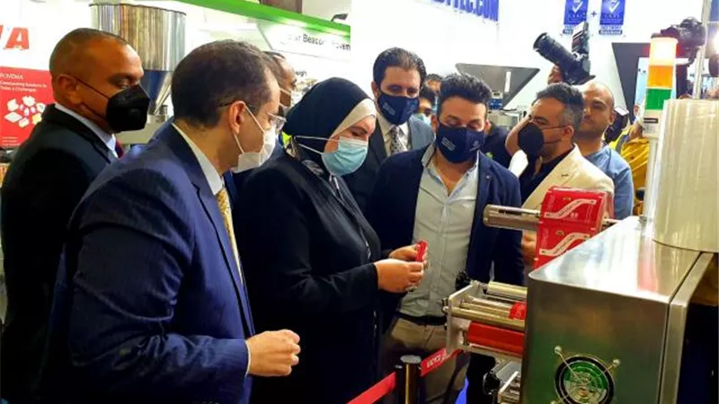 بمشاركة 140 شركة يمثلون 16 دولة  وزيرة التجارة والصناعة تفتتح الدورة التاسعة لمعرض ”أفريقيا للتصنيع الغذائي”