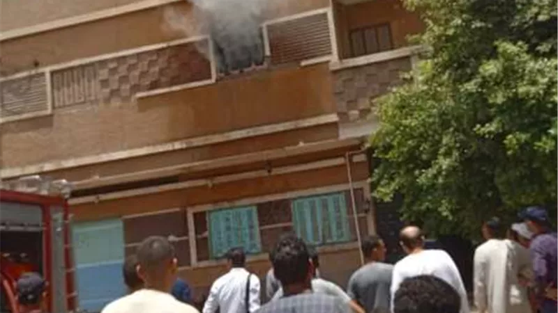 وفاة شخص فى حريق نشب بشقة بجهينة فى سوهاج