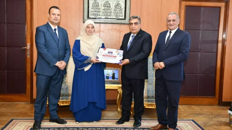 تطوير مياه شربين ضمن مبادرة ”حياة كريمة” وتكريم أوائل الدبلومات الفنية