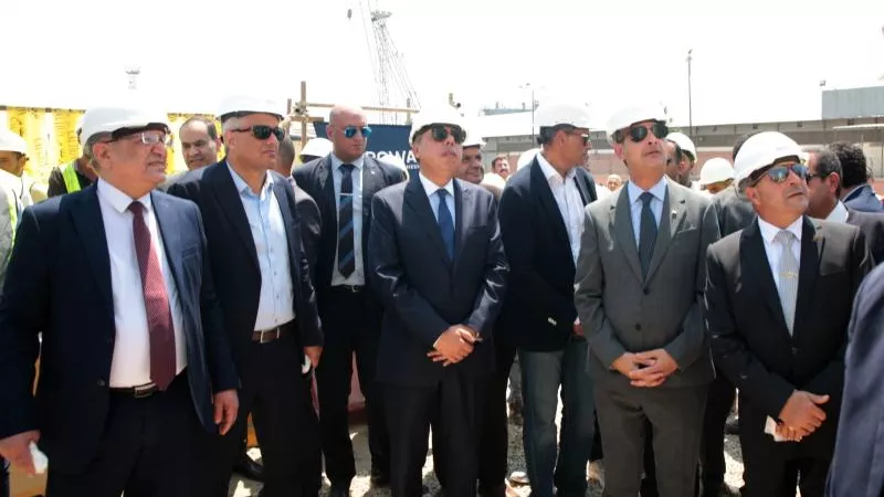 وزير التموين والتجارة الداخلية يتفقد صومعة ميناء غرب بورسعيد